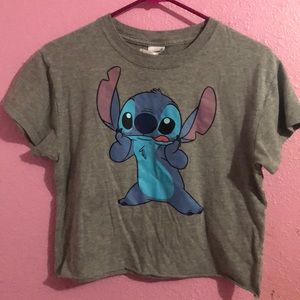 ♡ cropped stitch shirt ♡